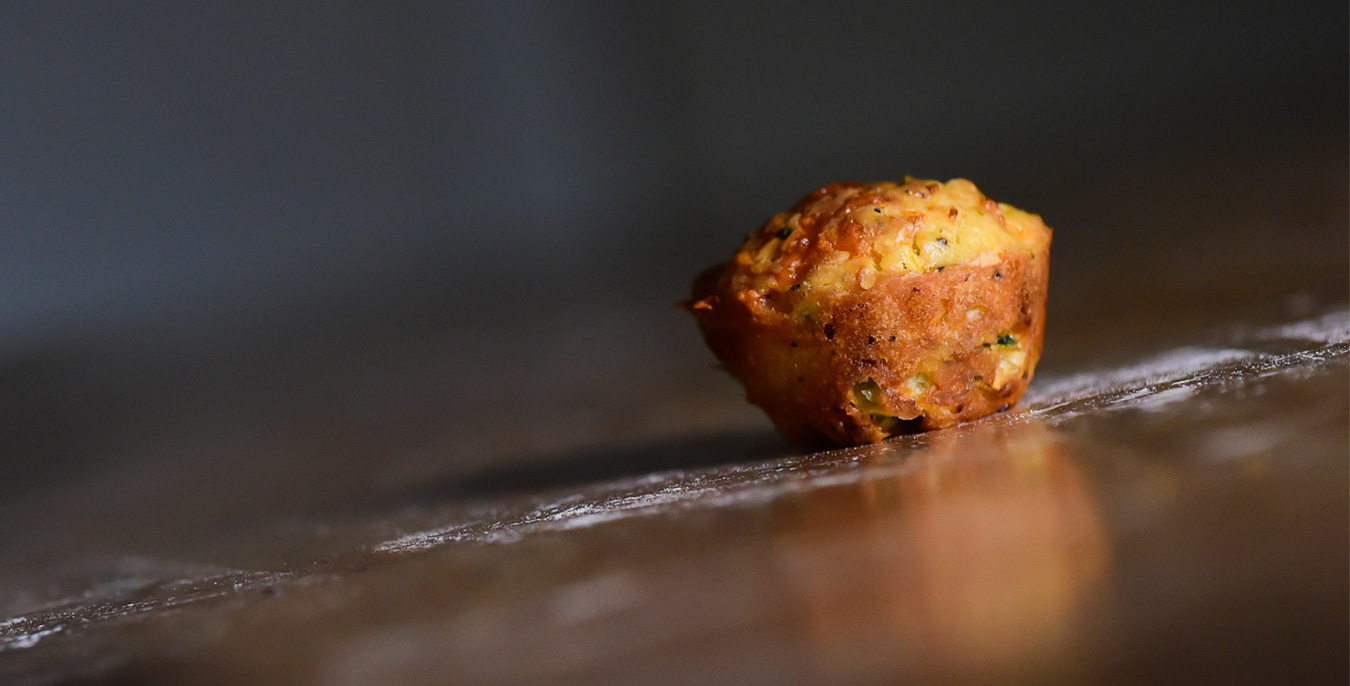 Zucchini & Cheddar Miniature Quiche