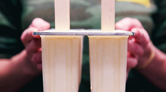 Sweet Clementine’s Rum Eggnog Popsicles