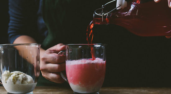 Blackberry Lavender Kombucha Float